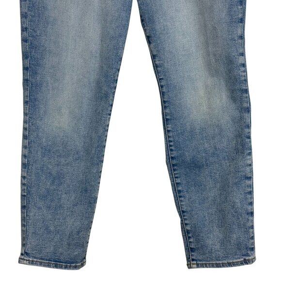 Old Navy Extra Stretch High-Rise O.G. Straight Jeans Sz 12 Button Fly Light Wash - Picture 10 of 10